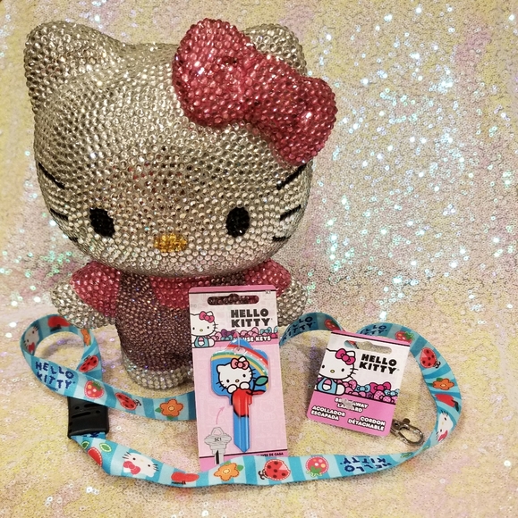 💖SALE💖 Hello Kitty Blank Key & Lanyard - Picture 6 of 8